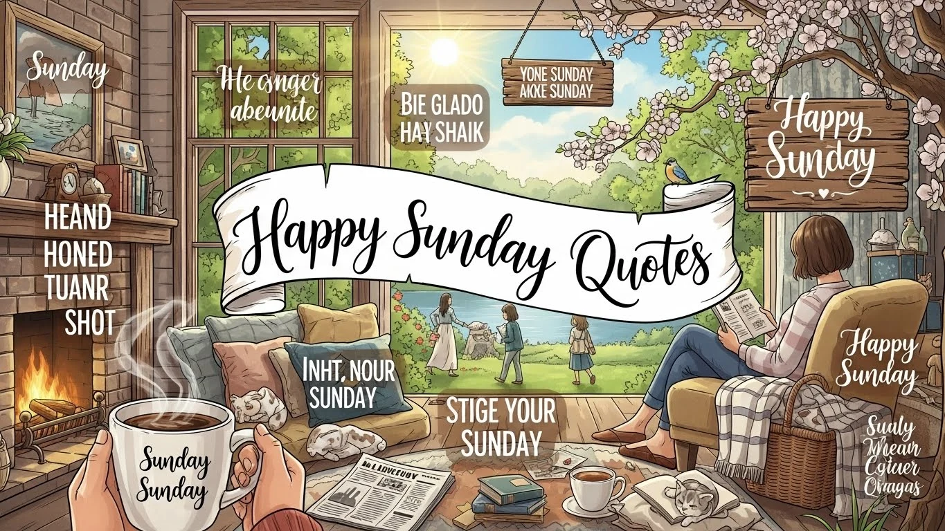 Positive happy Sunday quotes