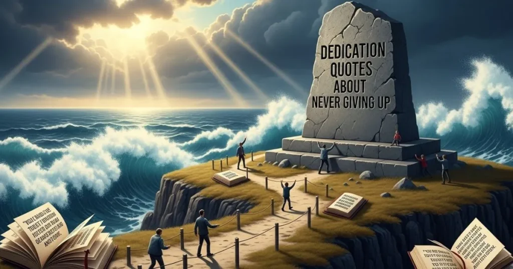 Dedication Quotes About Never Giving Up