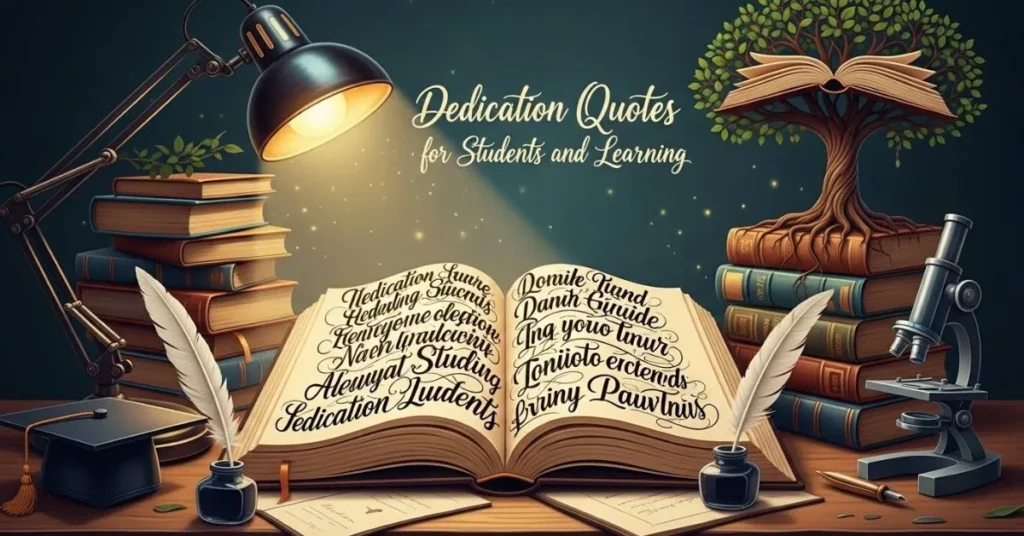 Dedication Quotes for Students and Learning