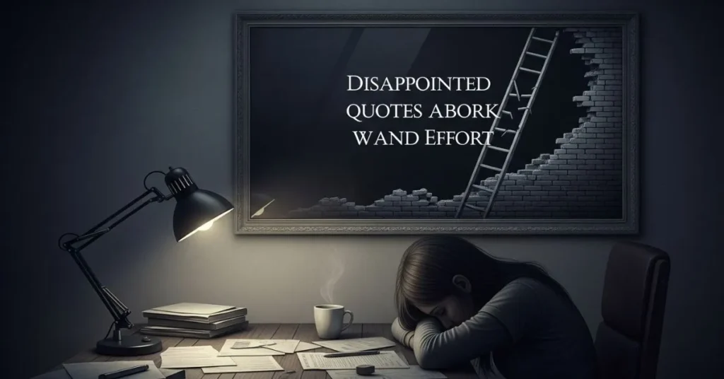 Disappointed Quotes About Work and Effort