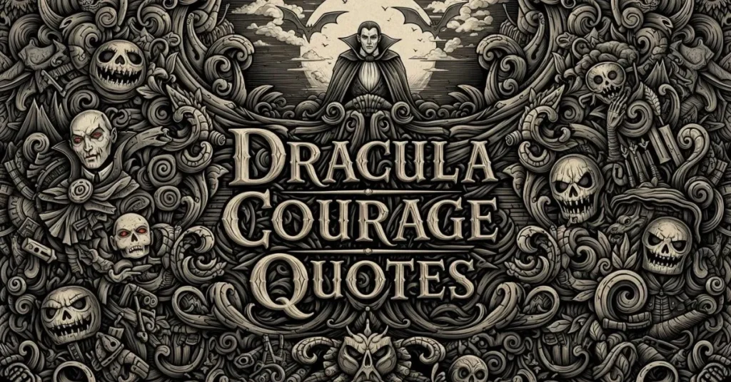 Dracula Courage Quotes