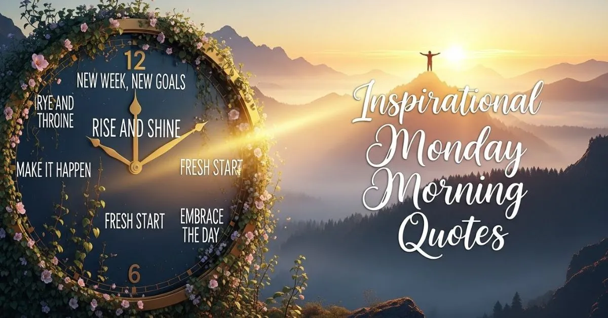 Inspirational Monday morning quotes