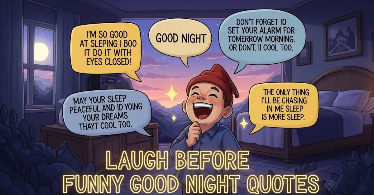 Laugh before funny good night quotes