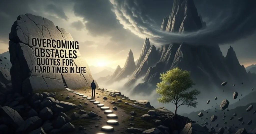 Overcoming Obstacles Quotes for Hard Times in Life