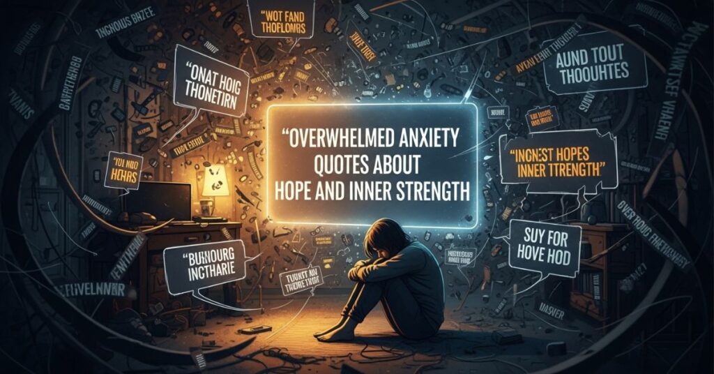 Overwhelmed anxiety quotes about hope and inner strength