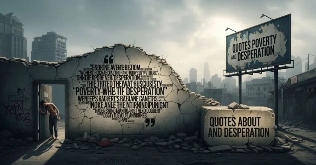 Quotes About Poverty and Desperation