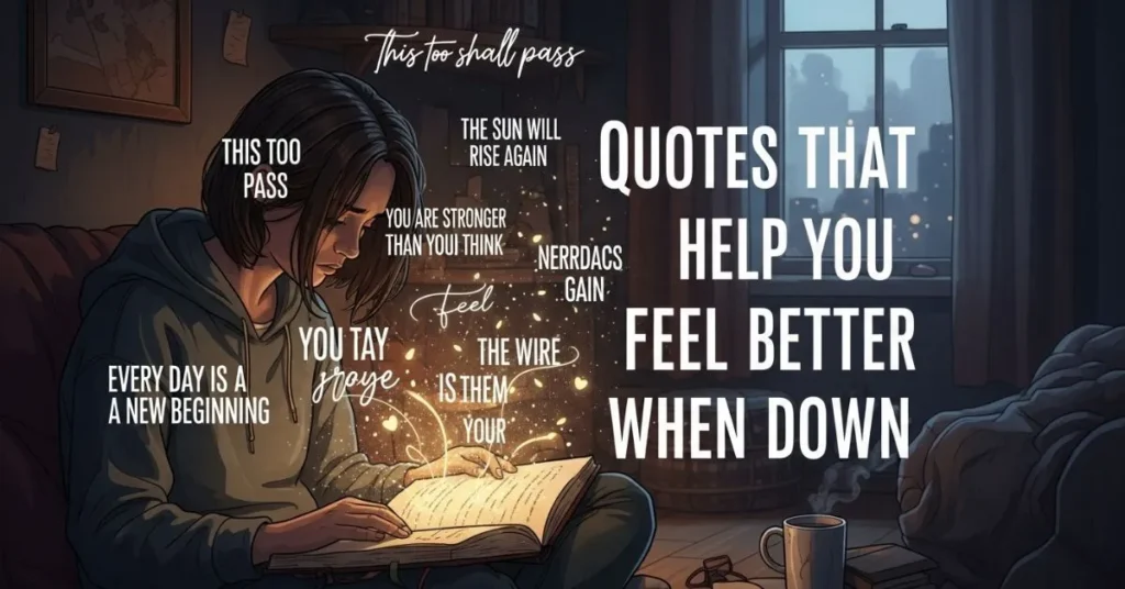 Quotes That Help You Feel Better When Down
