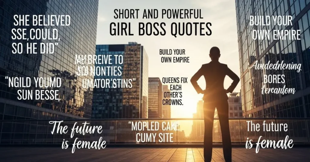 Short and Powerful Girl Boss Quotes