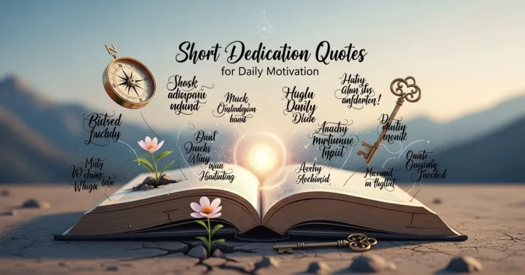 Short Dedication Quotes for Daily Motivation