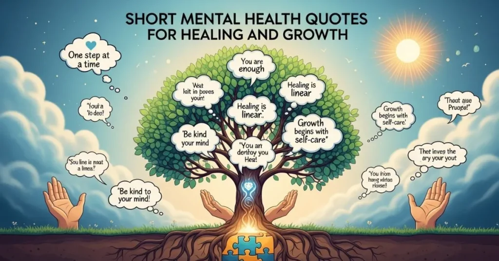 Short Mental Health Quotes for Healing and Growth