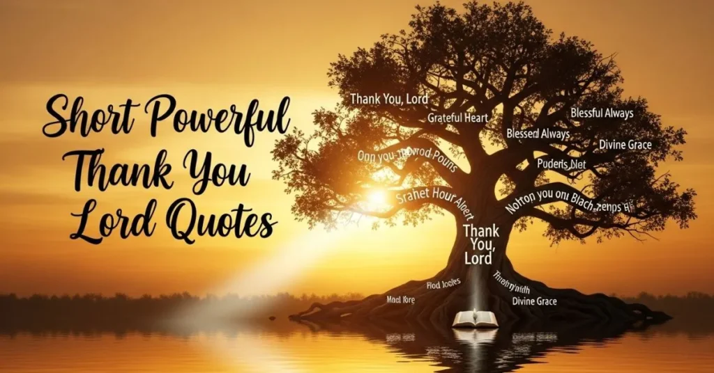 Short Powerful Thank You Lord Quotes