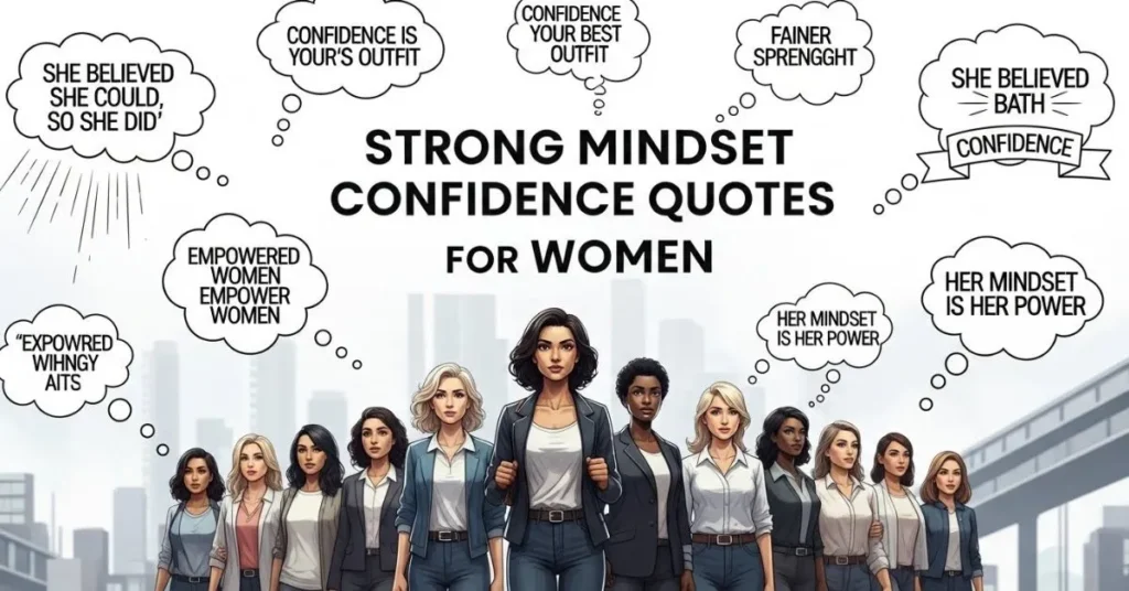 Strong Mindset Confidence Quotes for Women
