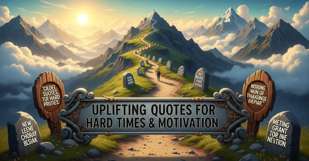Uplifting Quotes for Hard Times and Motivation