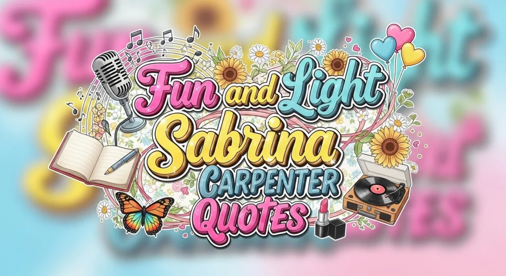 Fun and Light Sabrina Carpenter Quotes