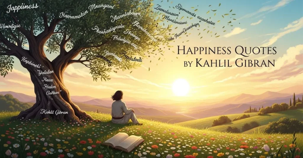 Happiness Quotes by Kahlil Gibran