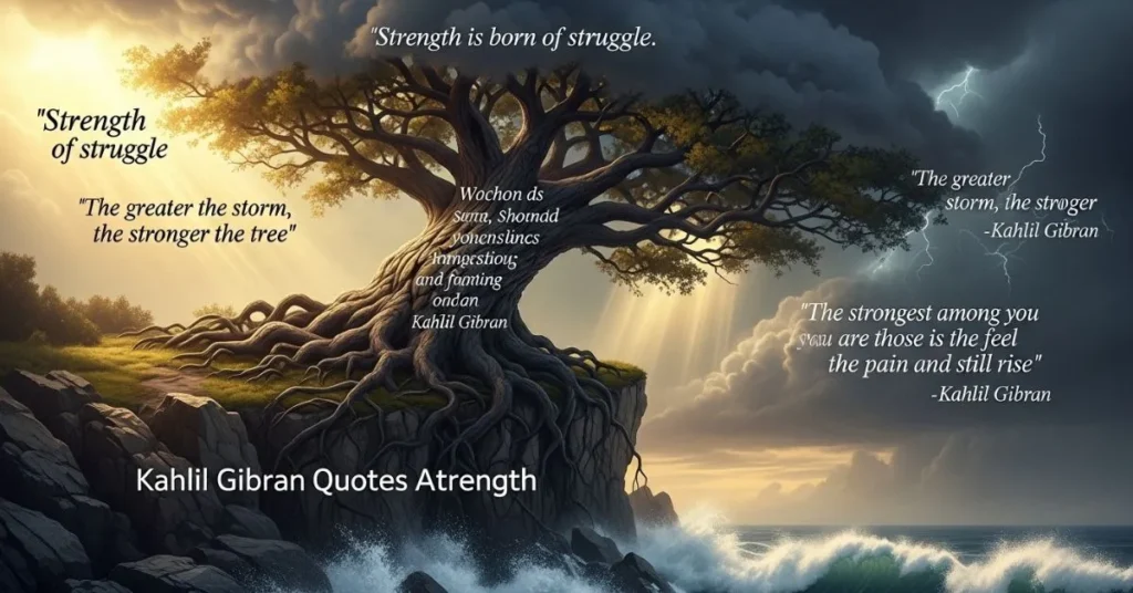 Kahlil Gibran Quotes About Strength