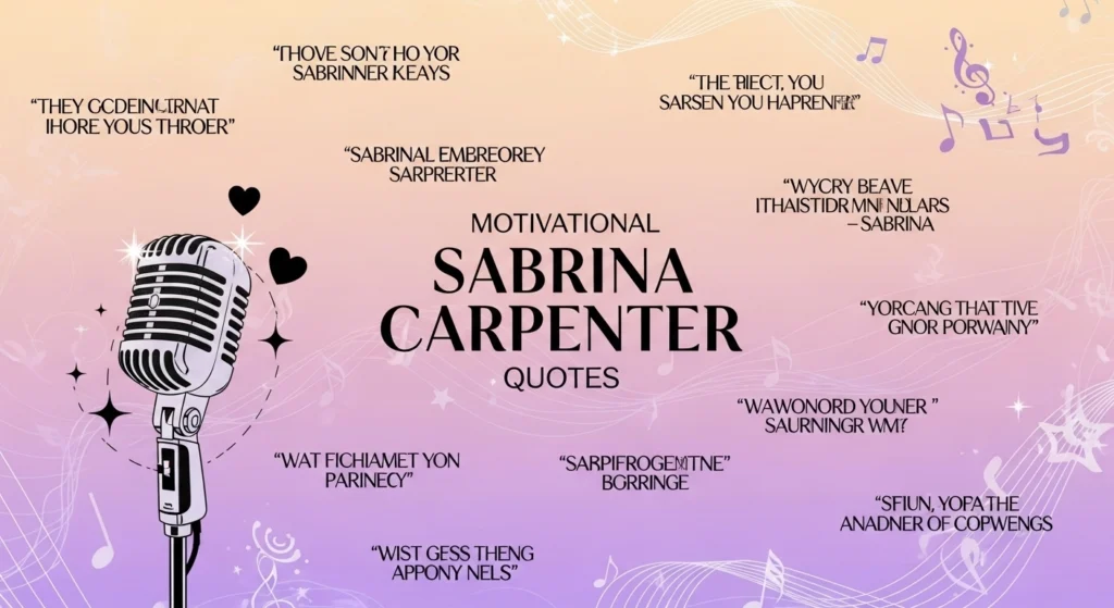 Motivational Sabrina Carpenter Quotes
