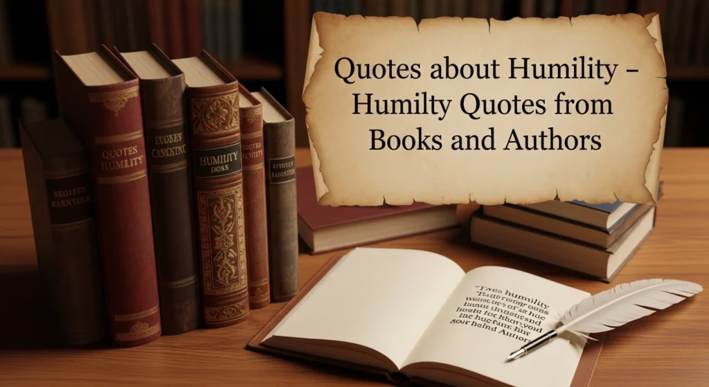 Humility Quotes from Books and Authors